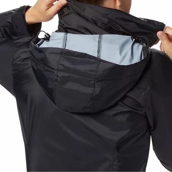 Columbia Black Switchback Waterproof Nylon Long Sleeve Zip Up Jacket Size L - Picture 4 of 13